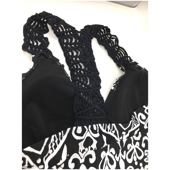 Dokotoo Summer Patchwork Open Back Tankini - Picture 5 of 7